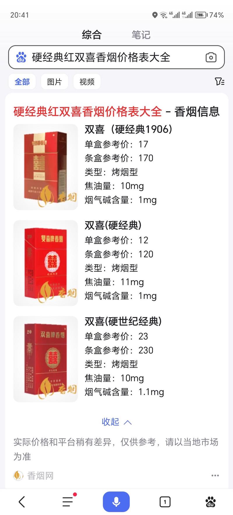 双喜香烟价格揭秘，一包多少钱，为何如此受欢迎？